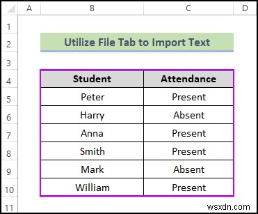 วิธีการนำเข้าไฟล์ข้อความไปยัง Excel (4 วิธีง่ายๆ)