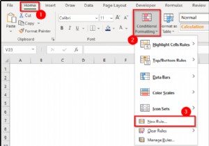 การจัดรูปแบบตามเงื่อนไขด้วยสูตรใน Excel