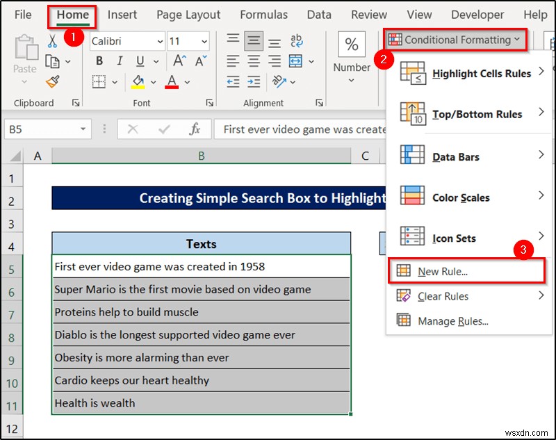 การจัดรูปแบบตามเงื่อนไขด้วยสูตรใน Excel