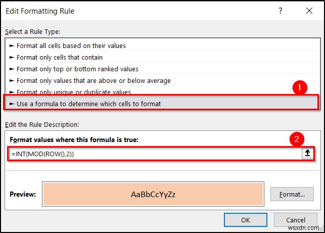 การจัดรูปแบบตามเงื่อนไขด้วยสูตรใน Excel