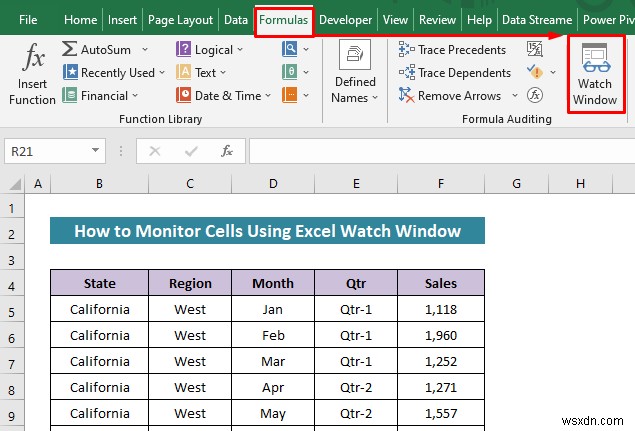 วิธีการตรวจสอบเซลล์โดยใช้หน้าต่างดูของ Excel (คำแนะนำอย่างง่าย)