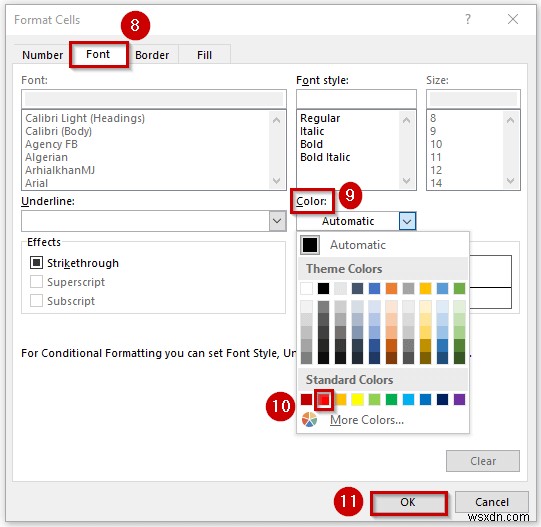 วิธีทำให้ตัวเลขติดลบเป็นสีแดงใน Excel (4 วิธีง่ายๆ)