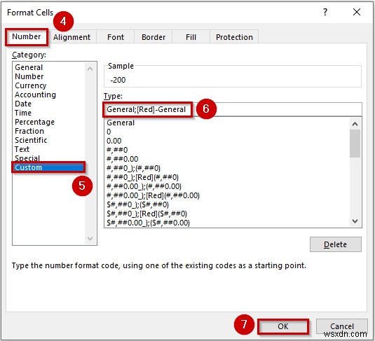 วิธีทำให้ตัวเลขติดลบเป็นสีแดงใน Excel (4 วิธีง่ายๆ)