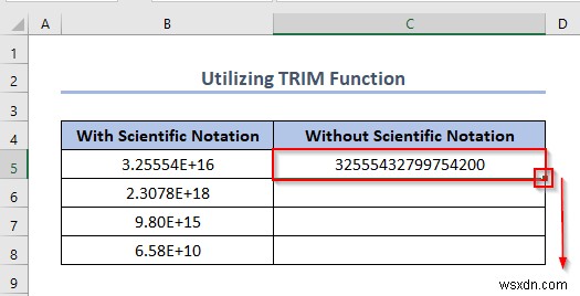 วิธีปิดสัญกรณ์วิทยาศาสตร์ใน Excel (5 วิธีที่เป็นประโยชน์) 