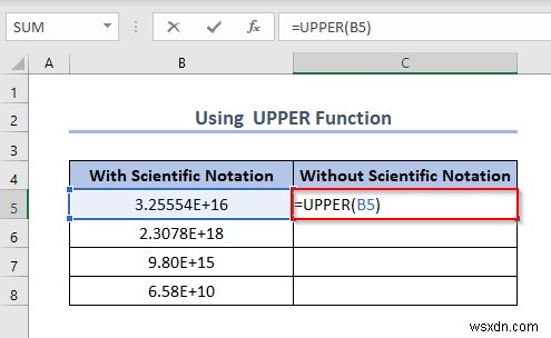 วิธีปิดสัญกรณ์วิทยาศาสตร์ใน Excel (5 วิธีที่เป็นประโยชน์) 