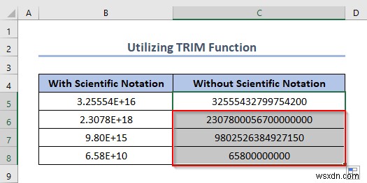 วิธีปิดสัญกรณ์วิทยาศาสตร์ใน Excel (5 วิธีที่เป็นประโยชน์) 