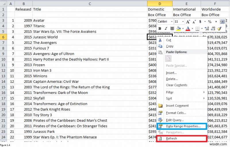 วิธีการนำเข้าข้อมูลจากเว็บไซต์ไปยัง Excel