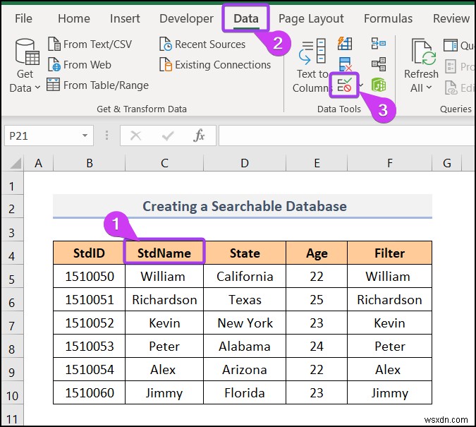 วิธีการสร้างฐานข้อมูลใน Excel (ด้วยขั้นตอนง่ายๆ)