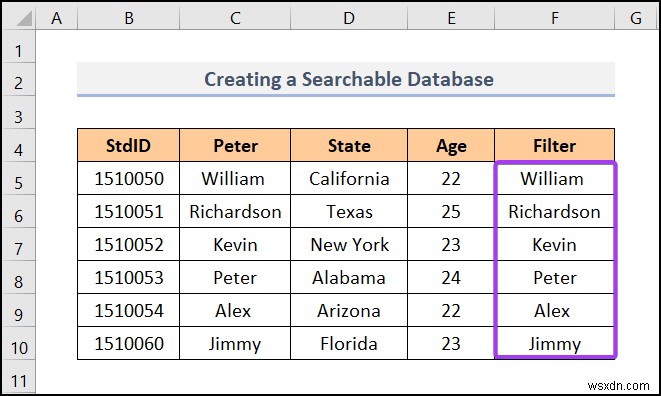 วิธีการสร้างฐานข้อมูลใน Excel (ด้วยขั้นตอนง่ายๆ)