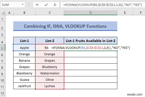 วิธีเปรียบเทียบสองคอลัมน์เพื่อค้นหาความแตกต่างใน Excel