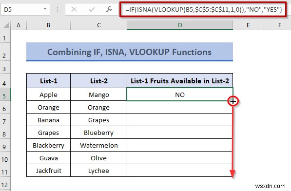 วิธีเปรียบเทียบสองคอลัมน์เพื่อค้นหาความแตกต่างใน Excel