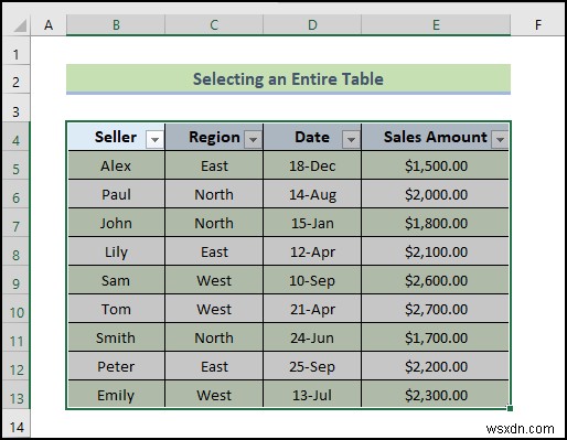 วิธีใช้การอ้างอิงตารางด้วย Excel VBA (20 ตัวอย่าง)