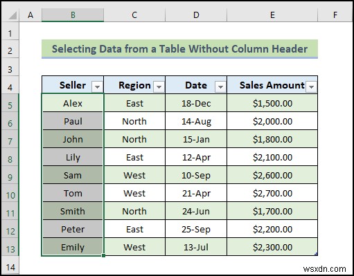 วิธีใช้การอ้างอิงตารางด้วย Excel VBA (20 ตัวอย่าง)