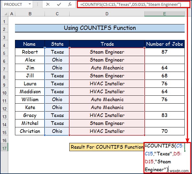 วิธีใช้ฟังก์ชัน COUNT ประเภทต่างๆ ใน ​​Excel (5 วิธี) 