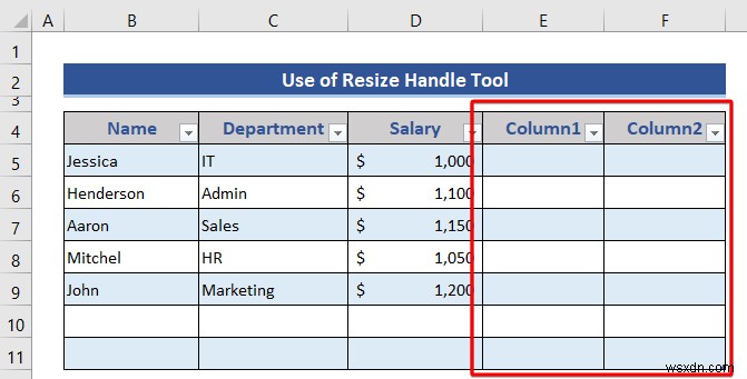 วิธีการแทรกหรือลบแถวและคอลัมน์จากตาราง Excel