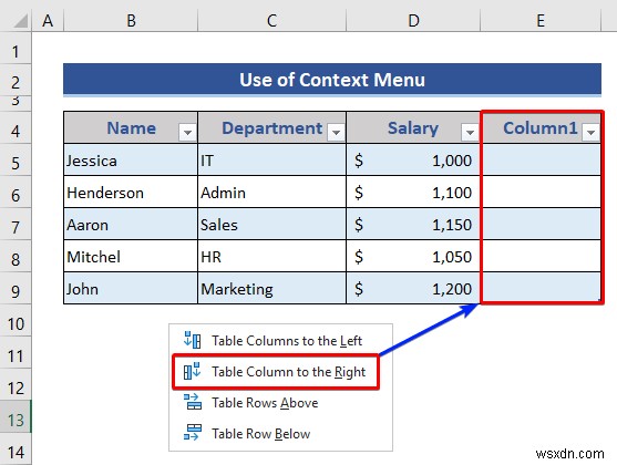 วิธีการแทรกหรือลบแถวและคอลัมน์จากตาราง Excel