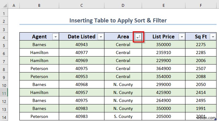 วิธีใช้การเรียงลำดับและกรองด้วยตาราง Excel (4 วิธีที่เหมาะสม)