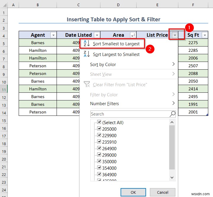 วิธีใช้การเรียงลำดับและกรองด้วยตาราง Excel (4 วิธีที่เหมาะสม)