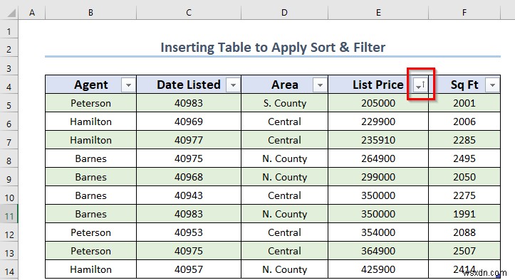 วิธีใช้การเรียงลำดับและกรองด้วยตาราง Excel (4 วิธีที่เหมาะสม)