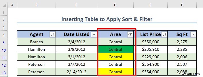 วิธีใช้การเรียงลำดับและกรองด้วยตาราง Excel (4 วิธีที่เหมาะสม)