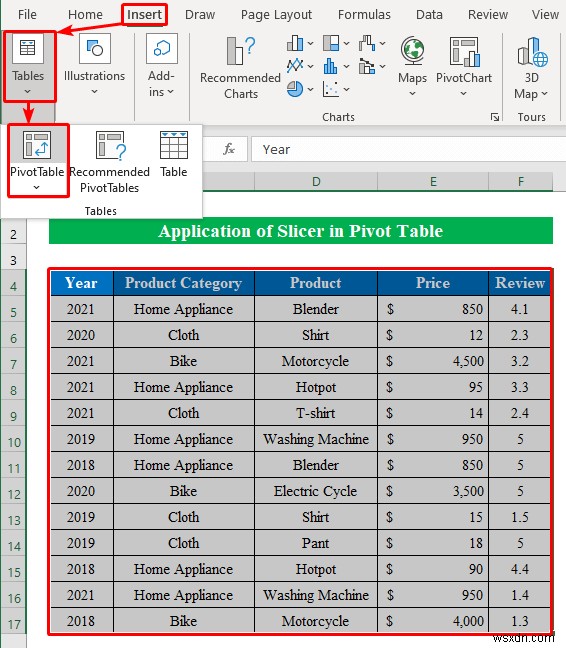 วิธีใช้ตัวแบ่งส่วนข้อมูลเพื่อกรองข้อมูลใน Excel (2 วิธีง่ายๆ)