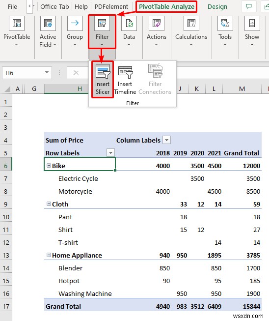 วิธีใช้ตัวแบ่งส่วนข้อมูลเพื่อกรองข้อมูลใน Excel (2 วิธีง่ายๆ)