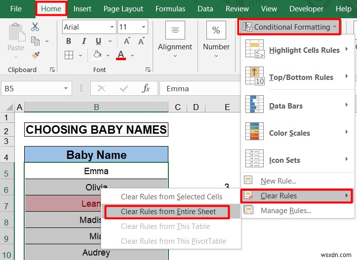 วิธีใช้สัญลักษณ์แทนใน Excel (4 วิธีง่ายๆ)