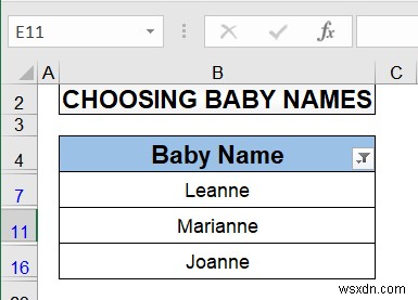 วิธีใช้สัญลักษณ์แทนใน Excel (4 วิธีง่ายๆ)