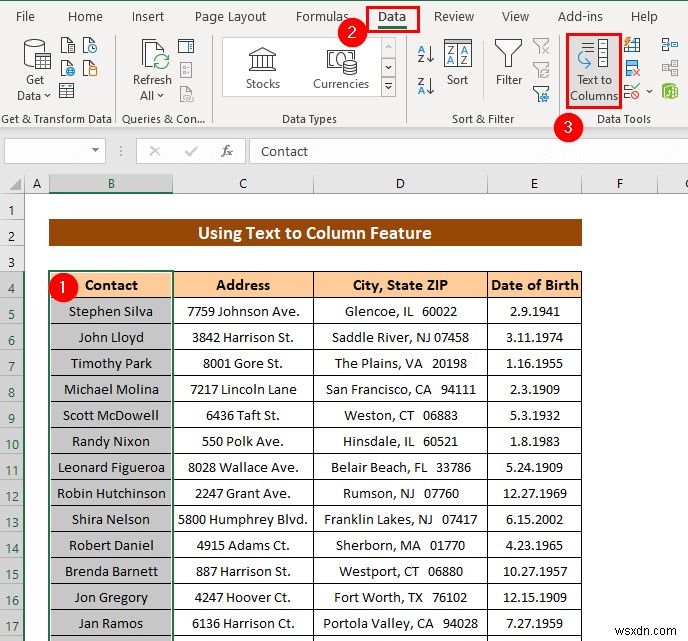 วิธีการแปลงข้อความเป็นคอลัมน์ใน Excel (3 กรณี)