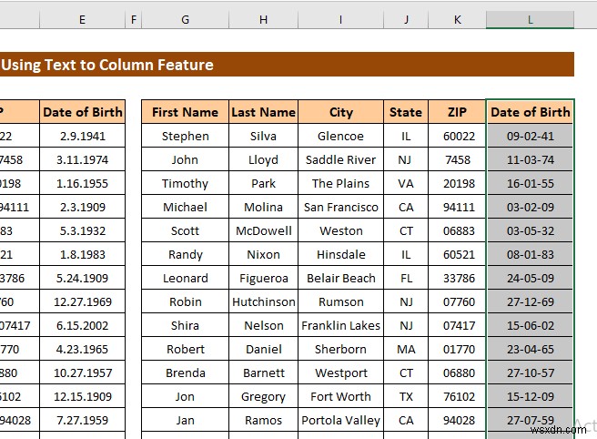 วิธีการแปลงข้อความเป็นคอลัมน์ใน Excel (3 กรณี)