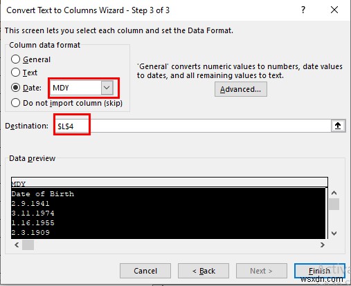 วิธีการแปลงข้อความเป็นคอลัมน์ใน Excel (3 กรณี)