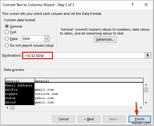 วิธีการแปลงข้อความเป็นคอลัมน์ใน Excel (3 กรณี)