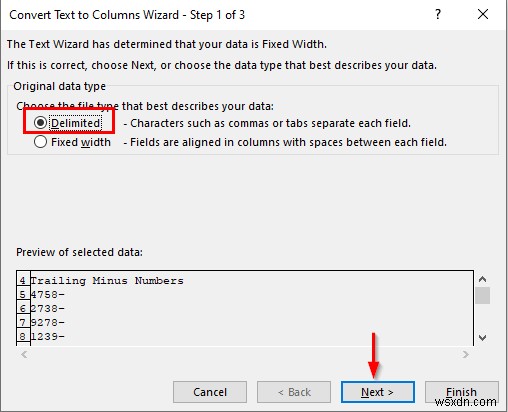 วิธีการแปลงข้อความเป็นคอลัมน์ใน Excel (3 กรณี)