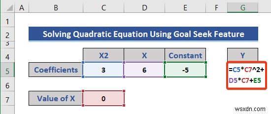 การแก้สมการใน Excel (5 ตัวอย่างที่มีประโยชน์)