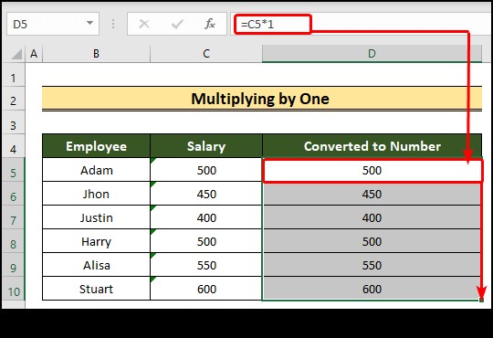 วิธีการแปลงข้อความเป็นตัวเลขใน Excel (8 วิธีง่ายๆ)