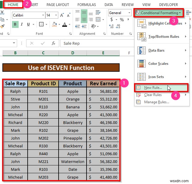 วิธีการเน้นทุกแถวใน Excel (วิธีง่ายๆ 3 วิธี)