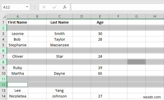 วิธีการลบแถวว่างใน Excel (6 วิธี)