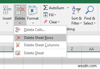 วิธีการลบแถวว่างใน Excel (6 วิธี)