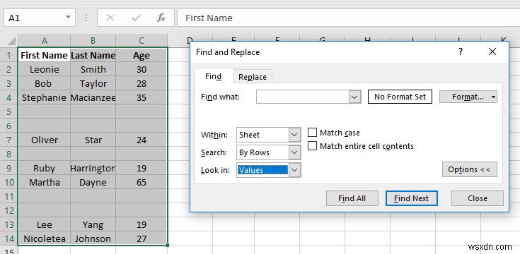 วิธีการลบแถวว่างใน Excel (6 วิธี)