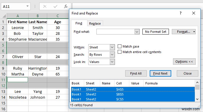 วิธีการลบแถวว่างใน Excel (6 วิธี)