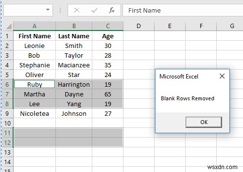 วิธีการลบแถวว่างใน Excel (6 วิธี)