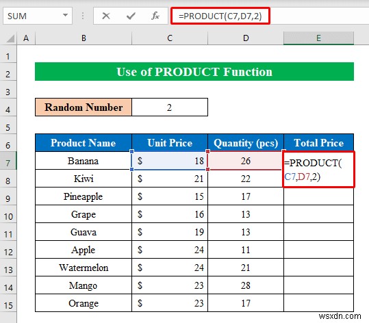 วิธีการคูณใน Excel (8 วิธีง่าย ๆ)