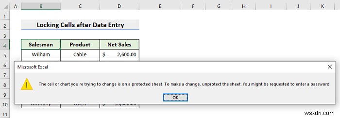 วิธีการล็อกและปลดล็อกเซลล์ใน Excel โดยใช้ VBA