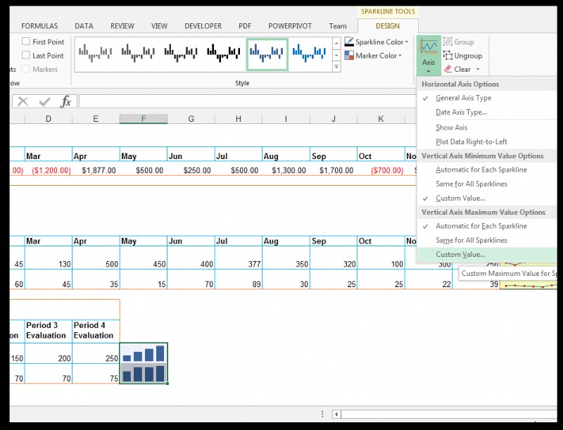 วิธีใช้เส้นแบบประกายไฟใน Excel [ด้วยตัวอย่างการทำฟาร์มหอยทาก]