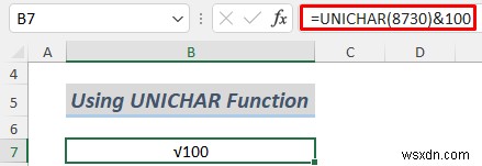 วิธีการแทรกสัญลักษณ์รากที่สองใน Excel (8 วิธีง่ายๆ)