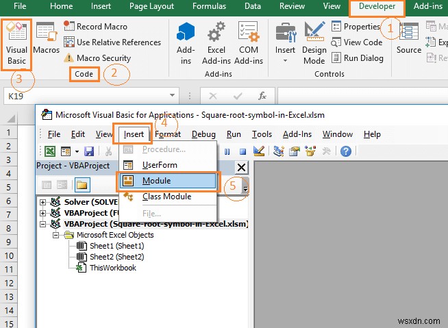 วิธีการแทรกสัญลักษณ์รากที่สองใน Excel (8 วิธีง่ายๆ)