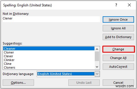 วิธีการตรวจสอบการสะกดในแผ่นงานที่ใช้งานอยู่ใน Excel