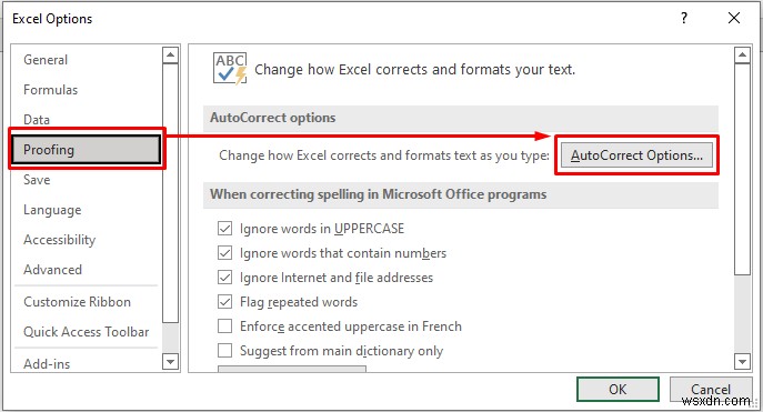 วิธีการตรวจสอบการสะกดในแผ่นงานที่ใช้งานอยู่ใน Excel