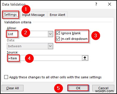 การตรวจสอบข้อมูลตามเซลล์อื่นใน Excel (4 ตัวอย่าง)