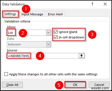 การตรวจสอบข้อมูลตามเซลล์อื่นใน Excel (4 ตัวอย่าง)